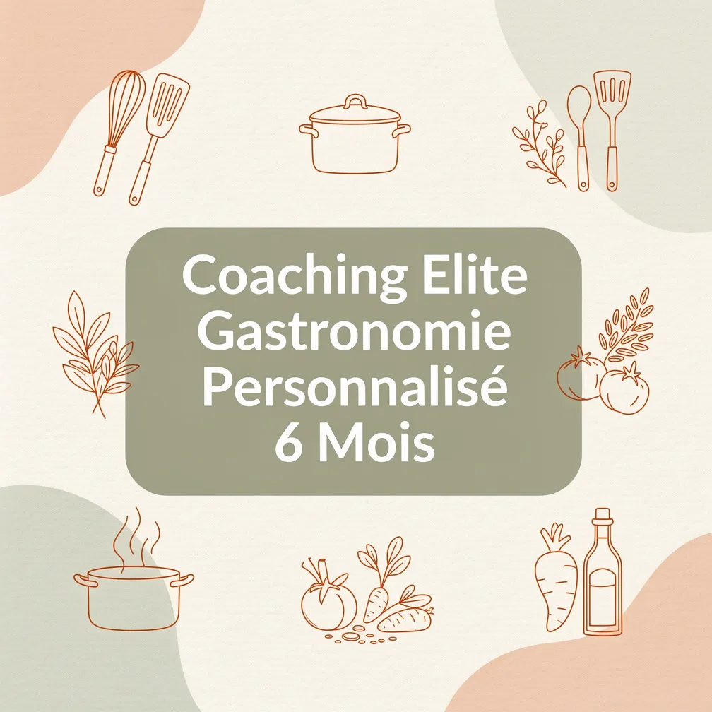 Coaching Elite Gastronomie Personnalisé 6 Mois