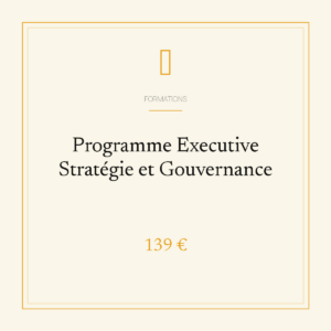Programme Executive Stratégie et Gouvernance