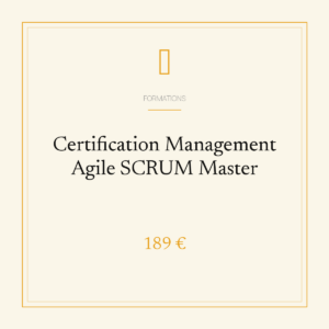 Certification Management Agile SCRUM Master