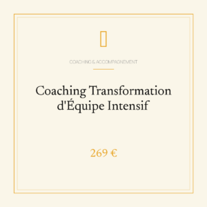 Coaching Transformation d'Équipe Intensif