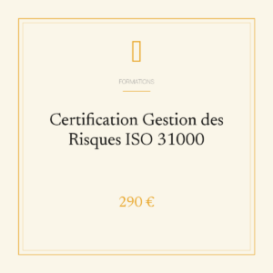 Certification Gestion des Risques ISO 31000