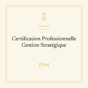 Certification Professionnelle Gestion Stratégique